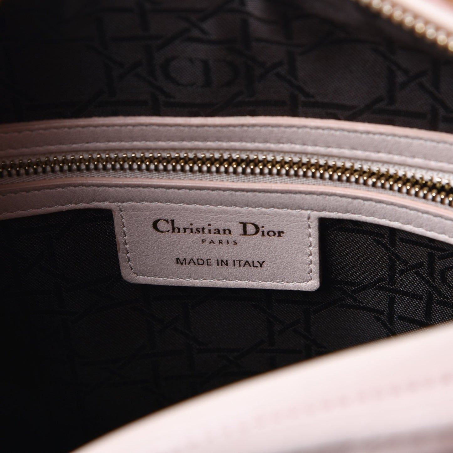 Lambskin Cannage Large Lady Dior Light Pink