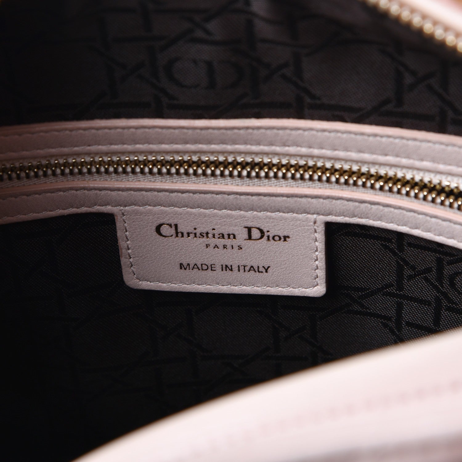 Christian Dior Lambskin Cannage Large Lady Dior Light Pink 6 of 13