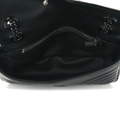 Gucci Calfskin Matelasse Monochrome Small GG Marmont Shoulder Bag Black 7 of 11