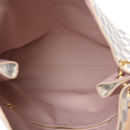 Louis Vuitton Damier Azur Graceful MM Rose Ballerine 4 of 9