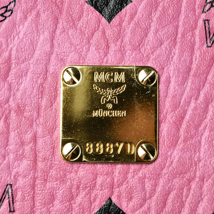 MCM Visetos Large Anya Shopper Tote Pink 8 of 8