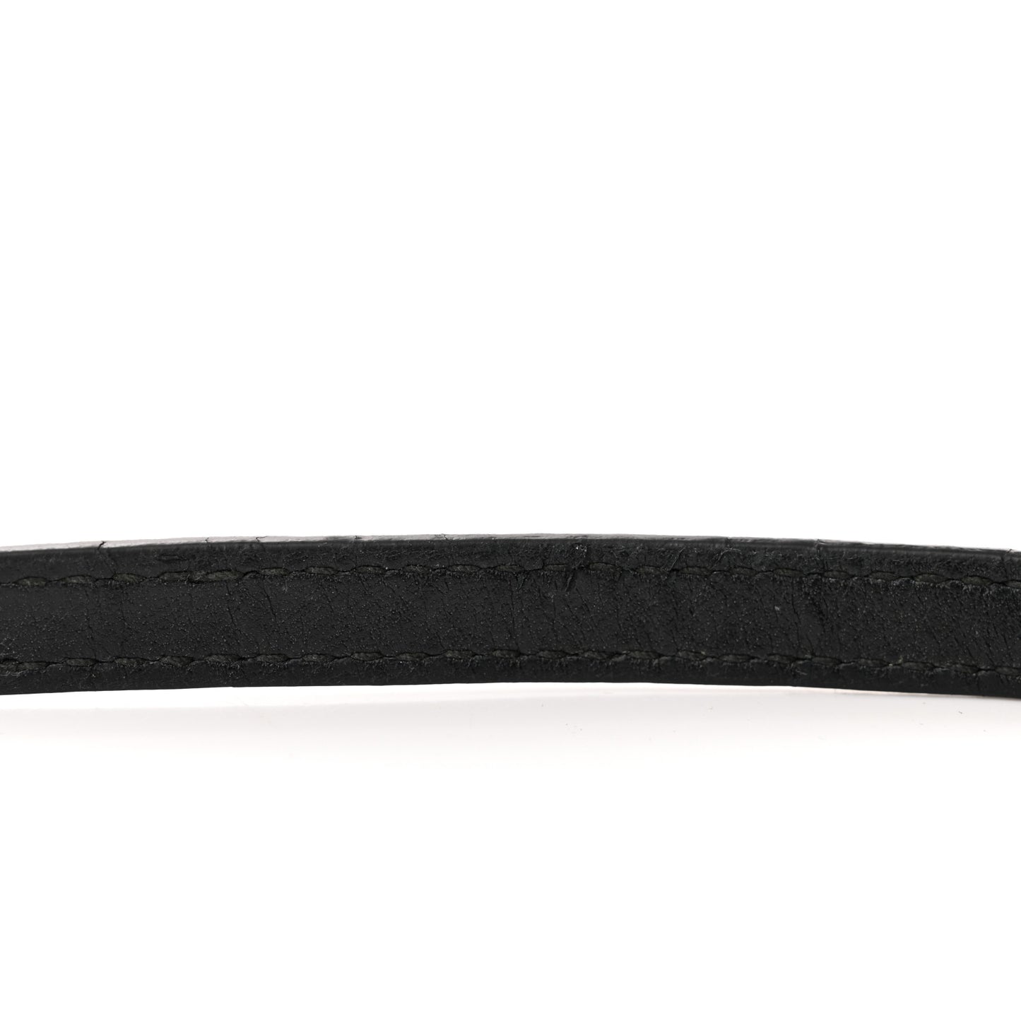 Chevre Silver Metallic Edge Hardware Nano City Black