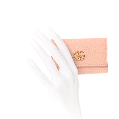 Gucci Dollar Calfskin GG Marmont 6 Key Holder Perfect Pink 2 of 9