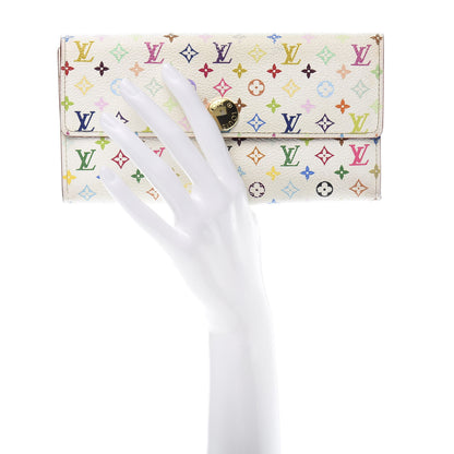 Louis Vuitton Monogram Multicolor Sarah Wallet White 2 of 15
