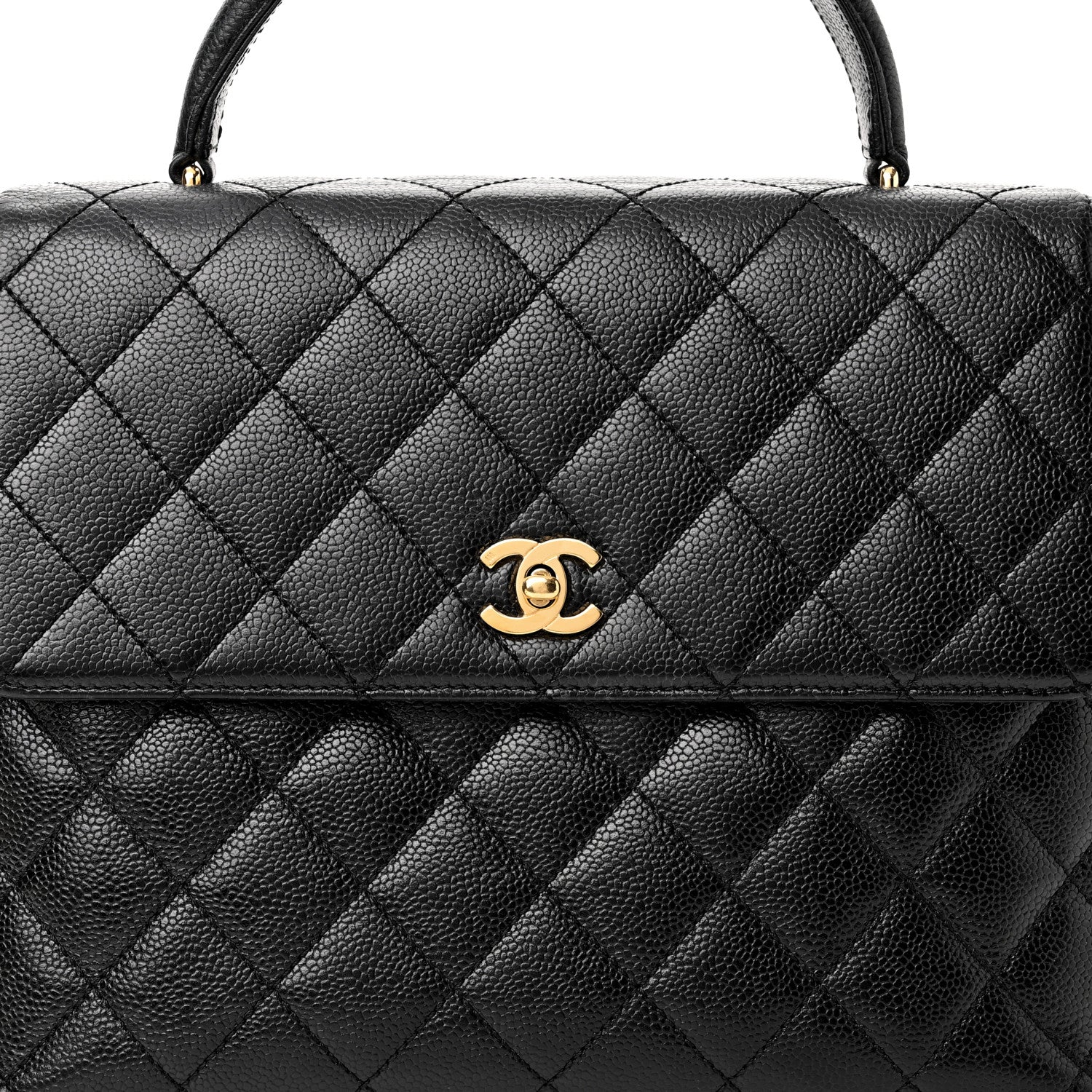 Chanel Caviar Quilted Jumbo Kelly Flap Black 8 of 10