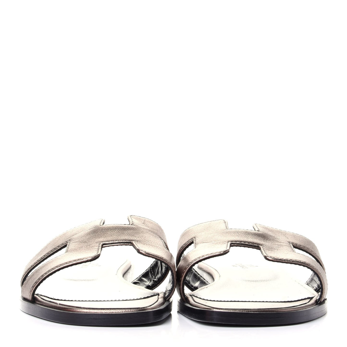 Metallic Calfskin Oran Sandals 35.5 Mordore