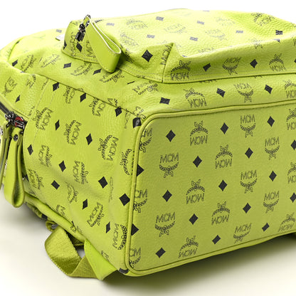MCM Visetos Crown Stud Large Stark Backpack Green 8 of 9