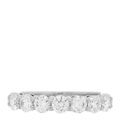 Tiffany Platinum Diamond 3.5mm Forever Half Circle Band Ring 50 5.25 1 of 4