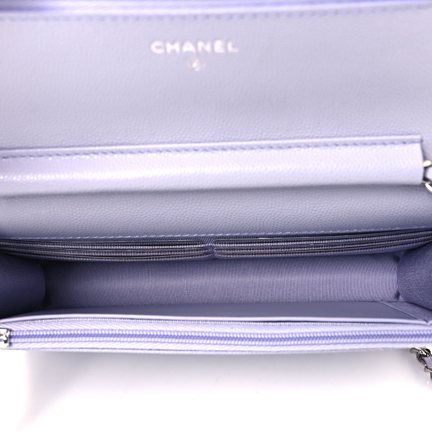 Chanel Caviar Quilted Wallet On Chain WOC Light Purple 5 of 9