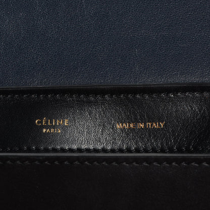 Celine Textured Calfskin and Suede Medium Trapeze Tri-Color Sand 6 of 9
