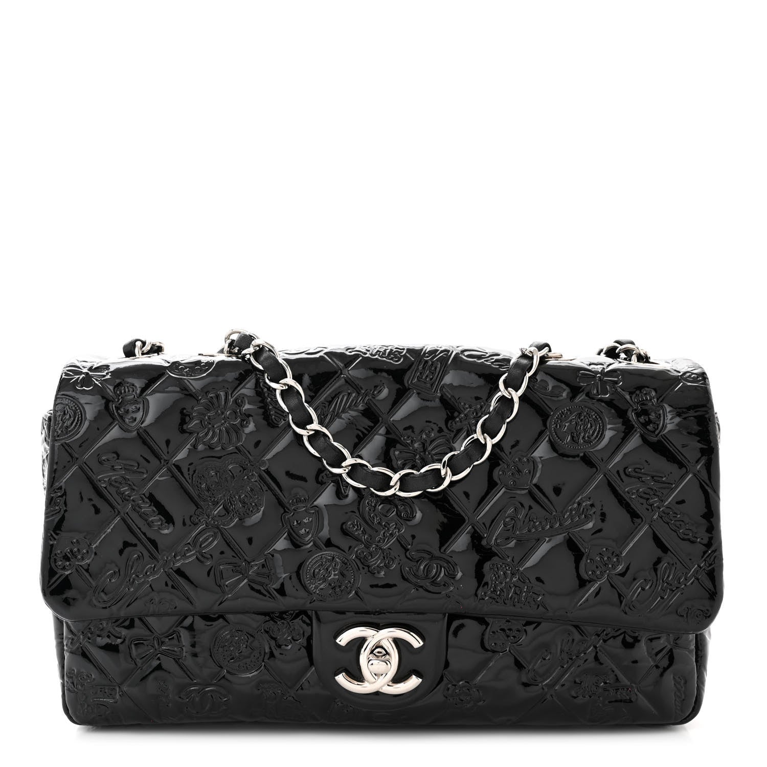 Chanel Patent Medium Lucky Symbols Flap Black 1 of 11