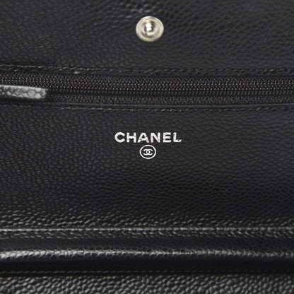 Chanel Caviar Quilted Wallet On Chain WOC Black 6 of 15