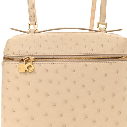 Loro Piana Ostrich L23.5 Extra Pocket Backpack Inca Stone 7 of 9