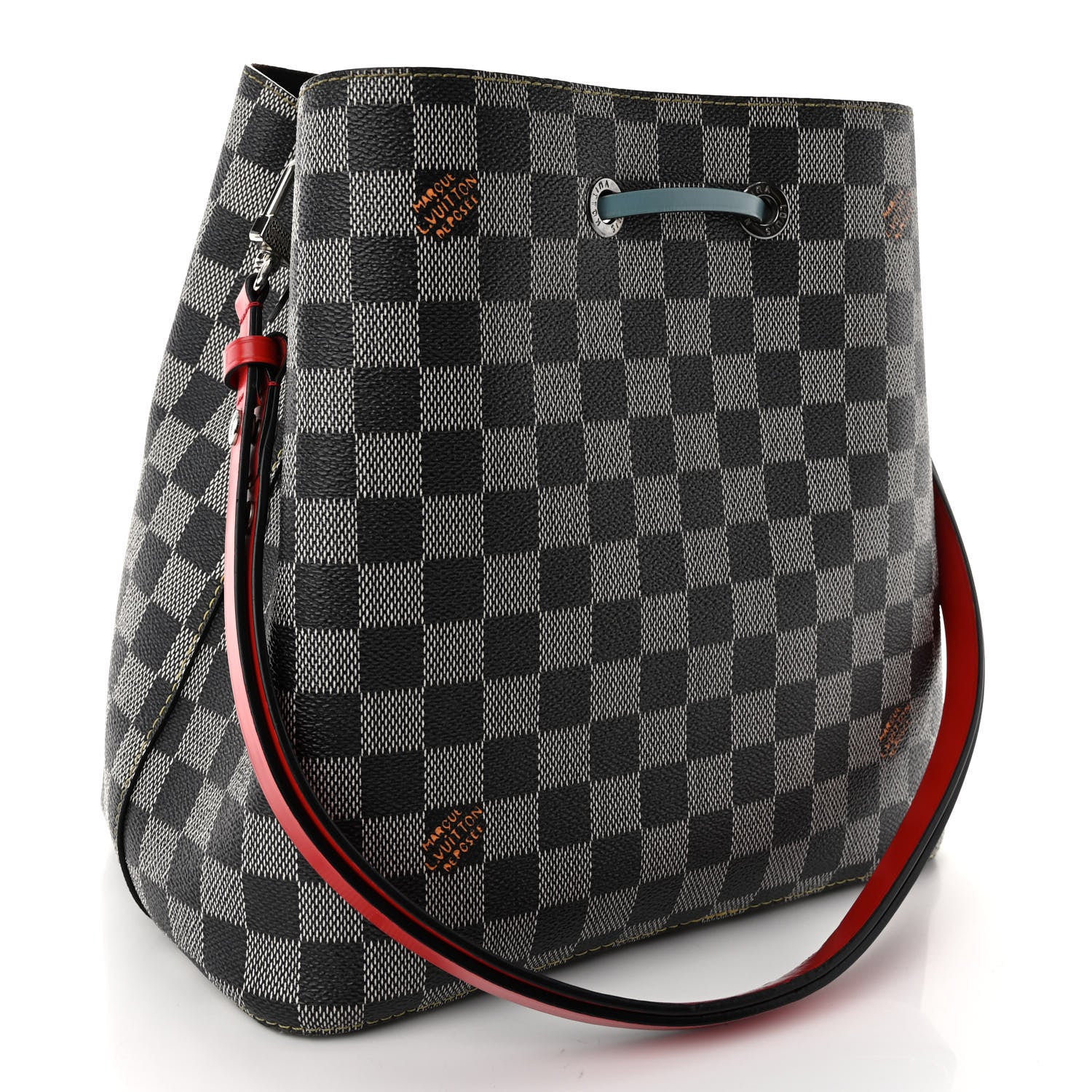 Louis Vuitton Damier Neonoe Black White 3 of 10