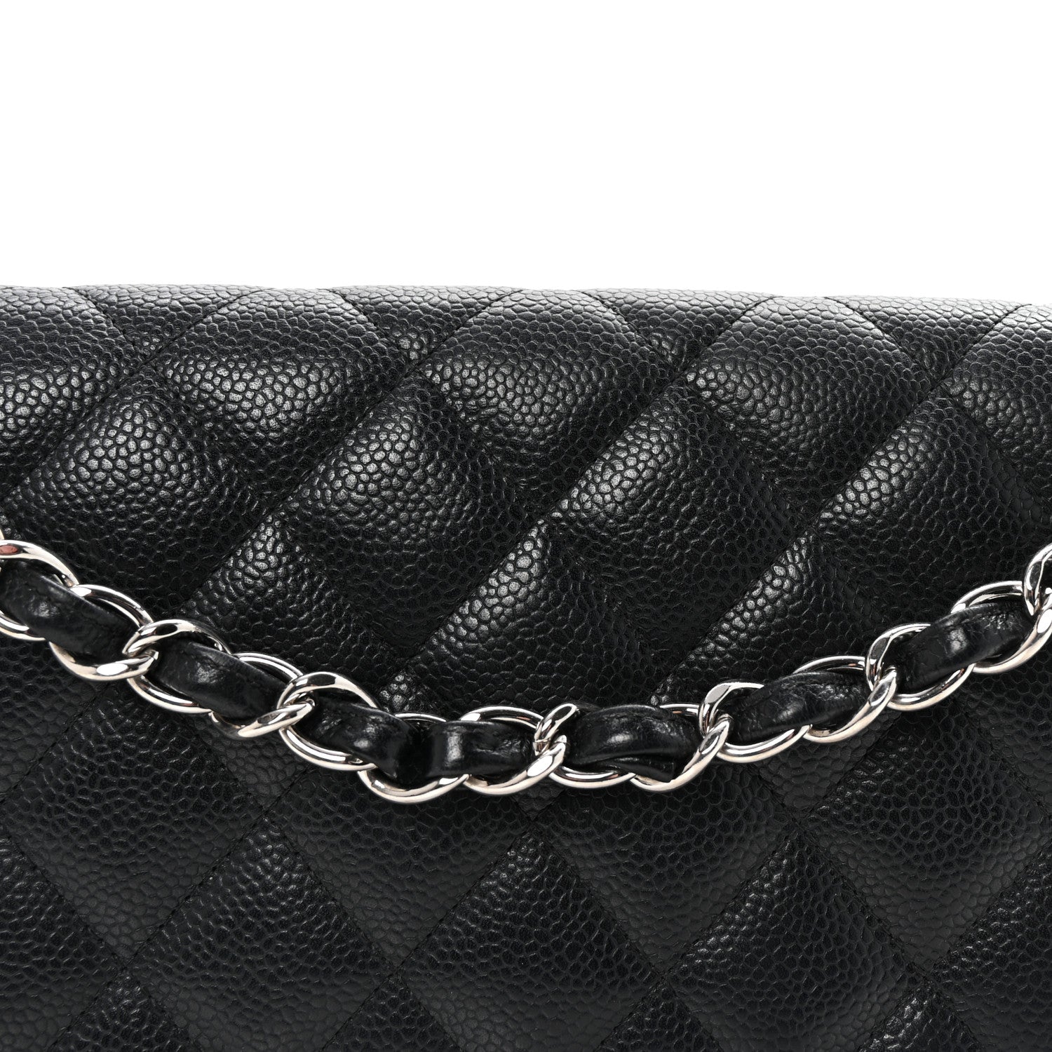 Chanel Caviar Quilted Jumbo Double Flap Black 8 of 10
