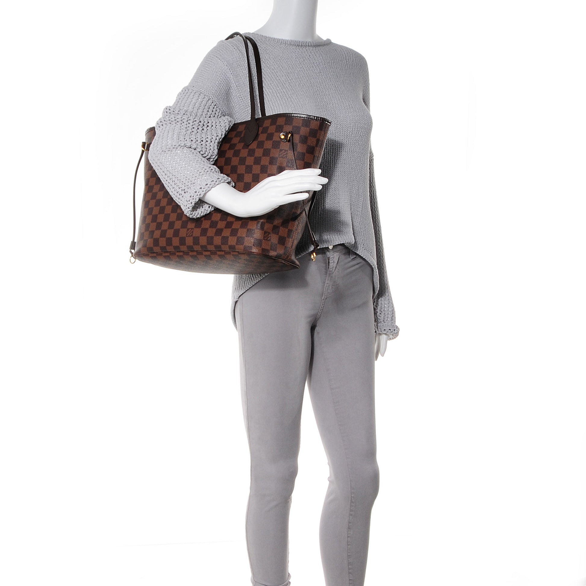Louis Vuitton Damier Ebene Neverfull MM 2 of 8
