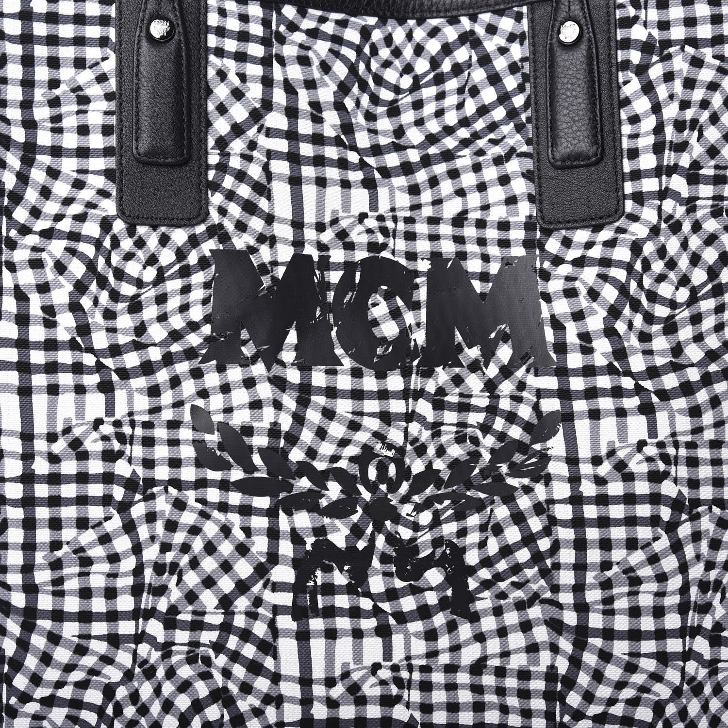 MCM Visetos Large Liz Reversible Shopper Tote Black 16 of 19
