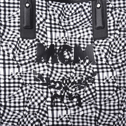 MCM Visetos Large Liz Reversible Shopper Tote Black 16 of 19