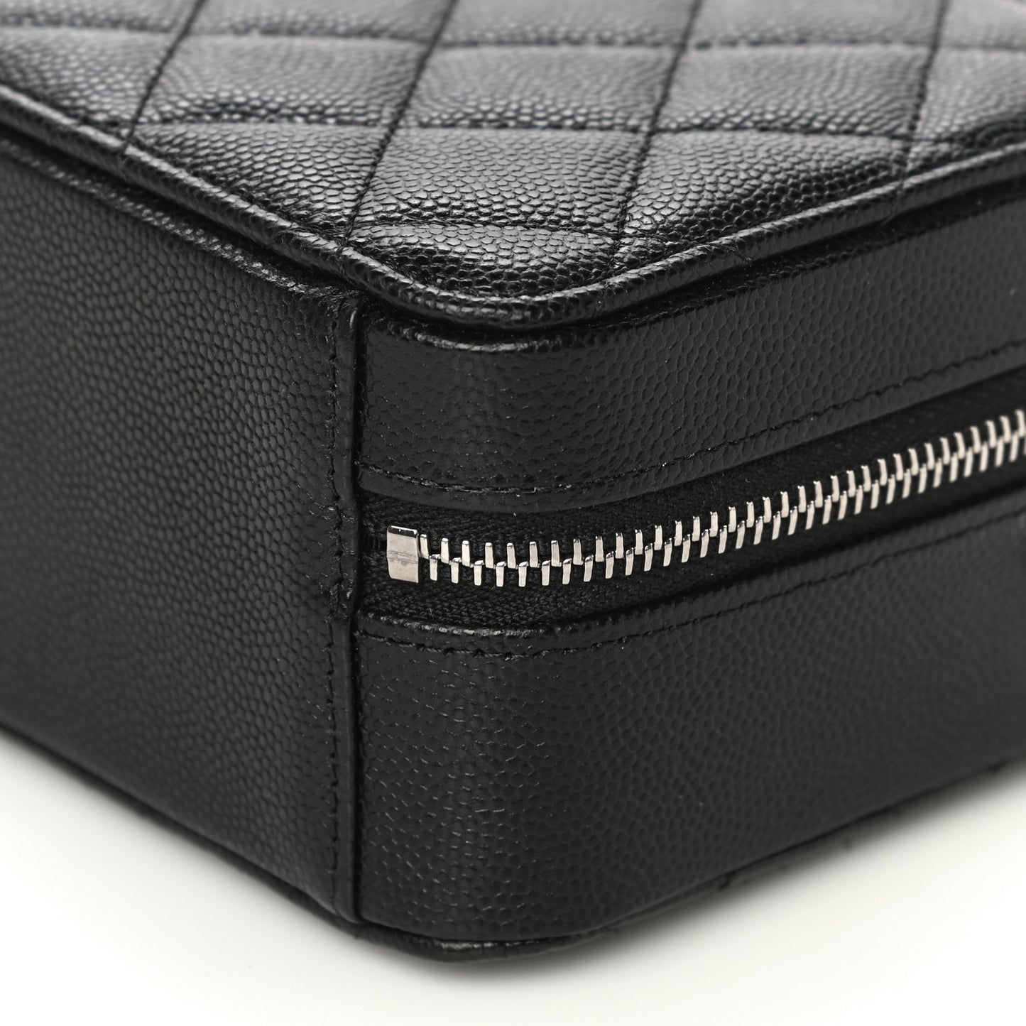 Caviar Quilted Camera Bag Black