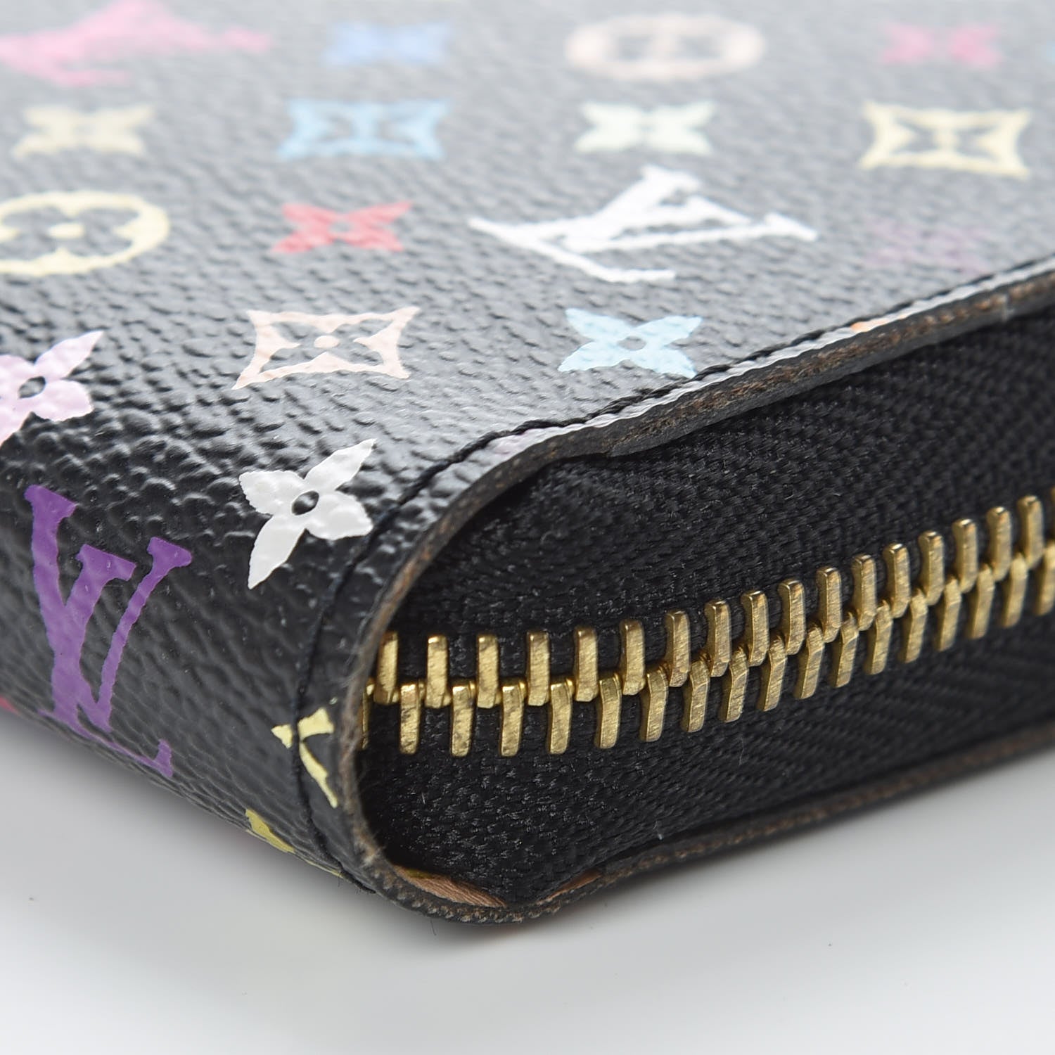 Louis Vuitton Monogram Multicolor Zippy Wallet Black 9 of 10