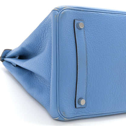Hermes Taurillon Clemence Birkin 35 Azure 9 of 24