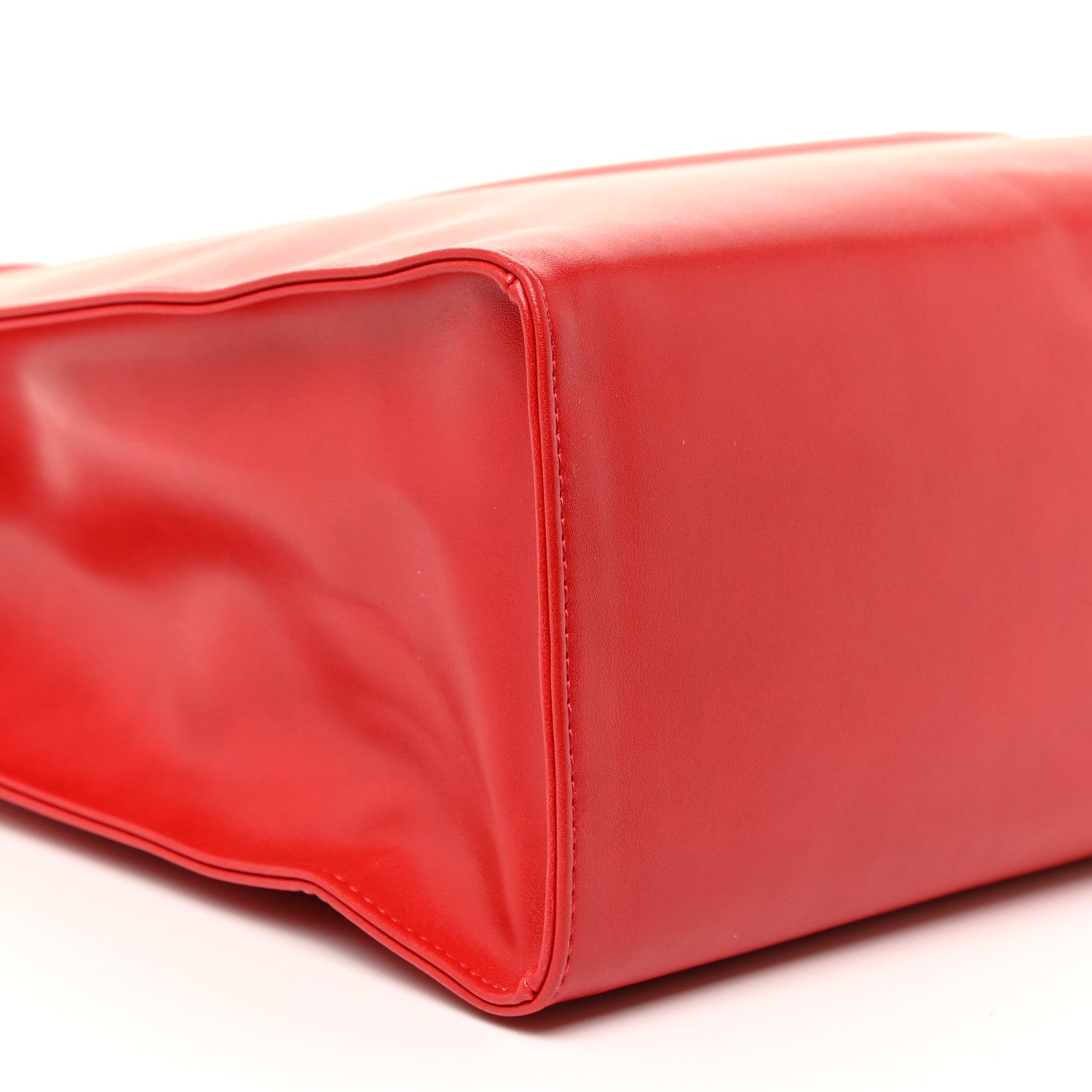Telfar Vegan Leather Medium Shopping Bag Red 9 of 18