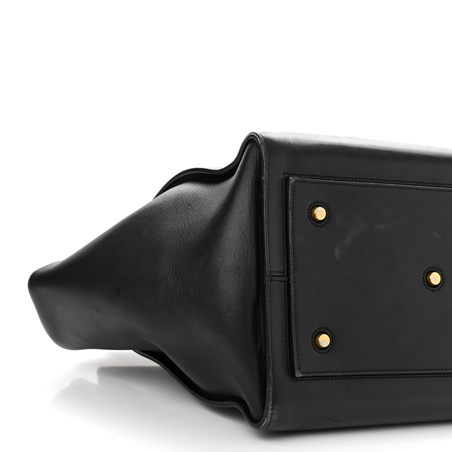 Celine Smooth Calfskin Large Bi-Color Tie Knot Tote Black Navy 9 of 22
