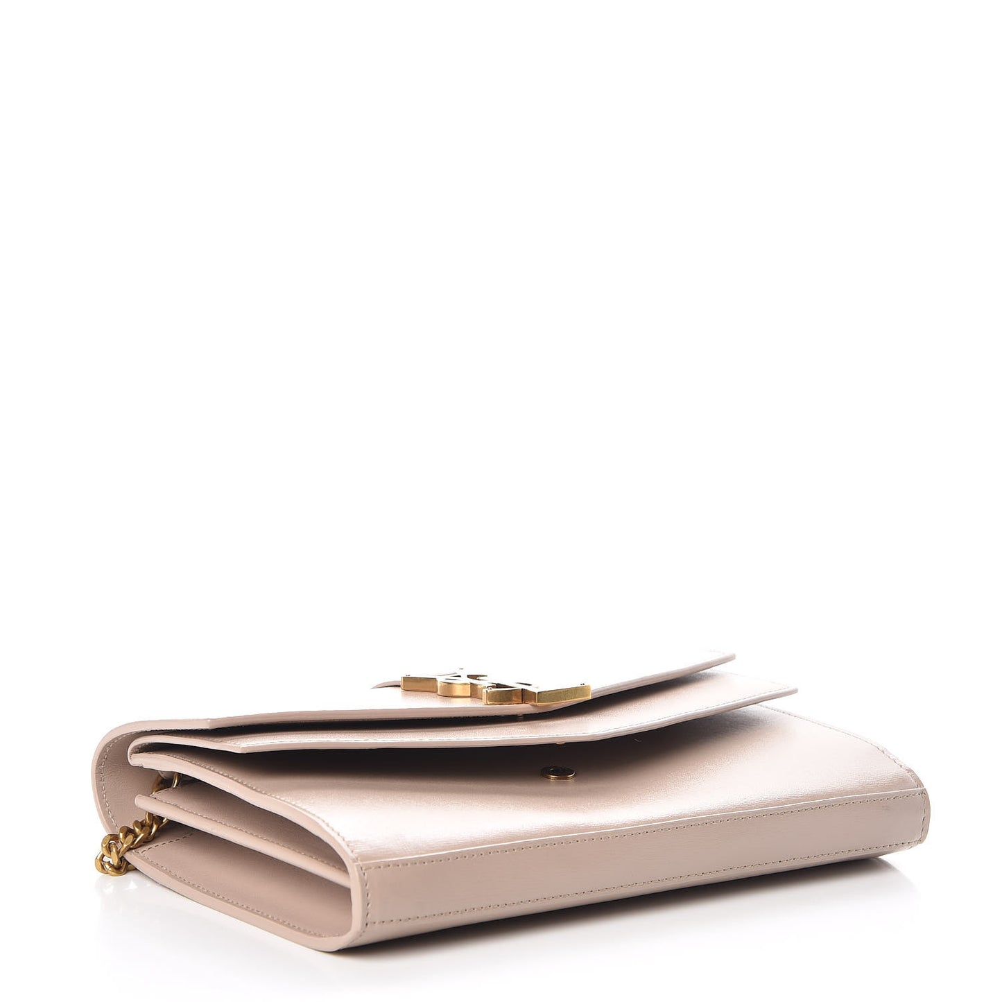Smooth Calfskin Monogram Sulpice Chain Wallet Nude