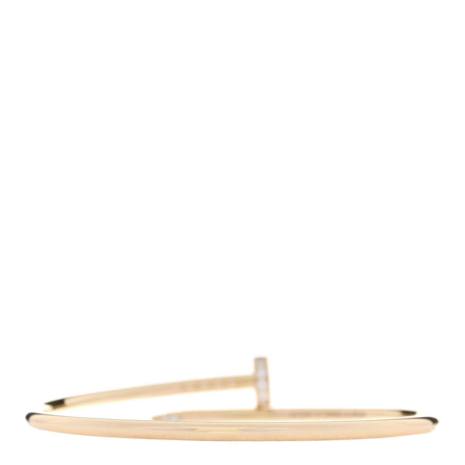 Cartier 18K Yellow Gold Diamond Small Juste Un Clou Bracelet 15 2 of 5