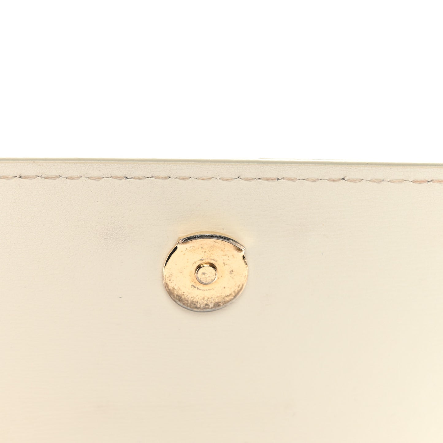 Calfskin Jitney 0.5 Cash Inside Crossbody Bag White