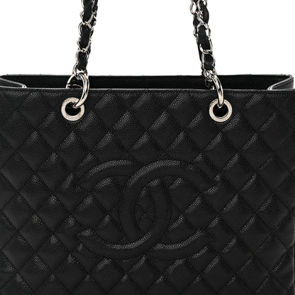 Chanel Caviar Quilted Grand Shopping Tote GST Black 9 of 14