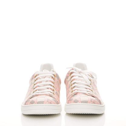 Louis Vuitton Damier Azur Tahitienne Bora Bora Sneakers 40 Rose Ballerine 4 of 9
