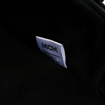 MCM Calfskin Ottomar Tech Flower Backpack Black 7 of 13