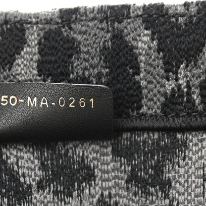 Christian Dior Canvas Embroidered Large Leopard Book Tote Grey 7 of 10