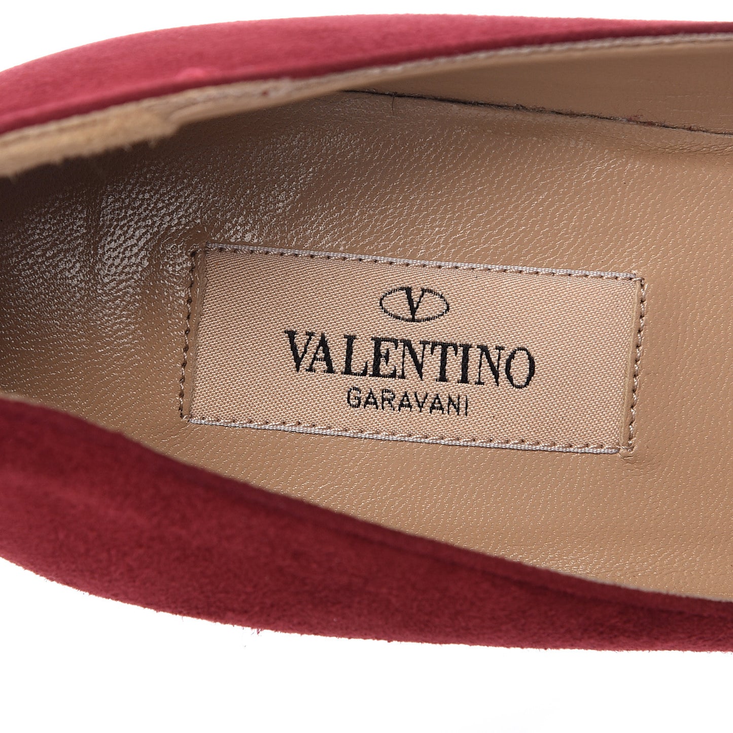 Suede Rockstud Cap Toe Platform Pumps 40 Red Gold