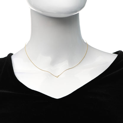 Tiffany 18K Yellow Gold Diamond .05ct Elsa Peretti Diamonds by the Yard Pendant Necklace 2 of 6