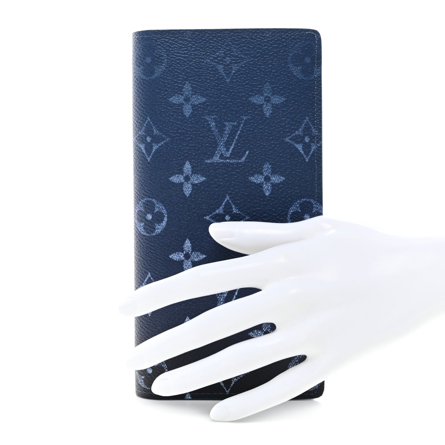 Monogram Gradient Brazza Wallet Navy Blue