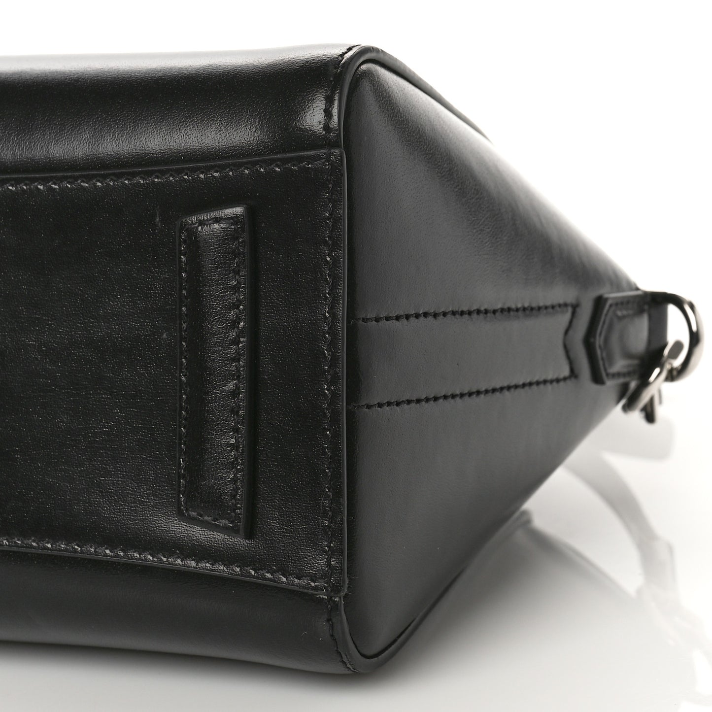 Shiny Lord Calfskin Mini Antigona Black