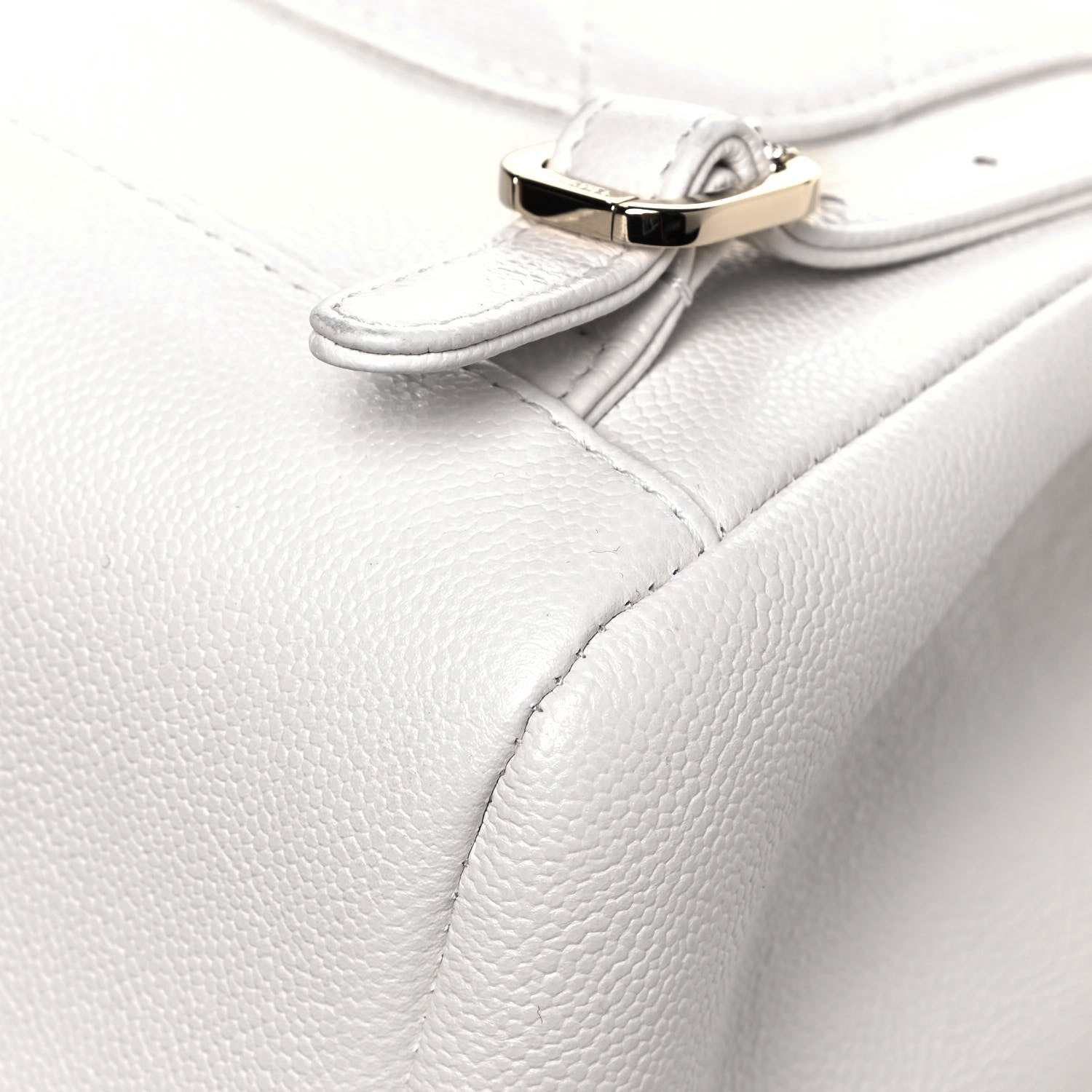 Chanel Caviar Quilted Business Affinity Backpack White 12 of 14