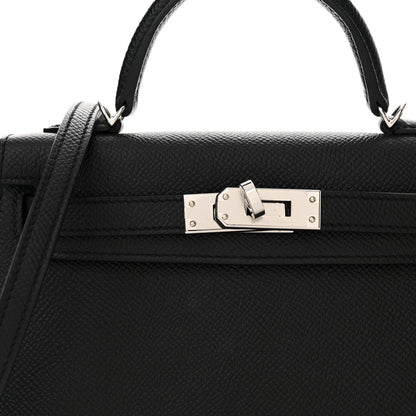 Hermes Epsom Mini Kelly Sellier 20 Black 8 of 13