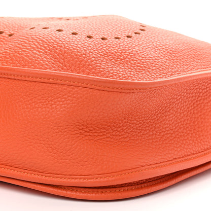 Hermes Taurillon Clemence Evelyne III GM Orange 10 of 13