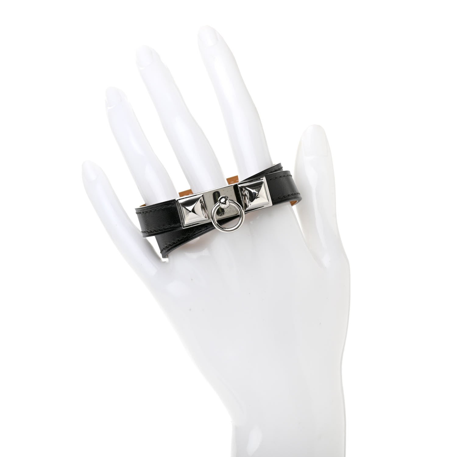 Hermes Box Rivale Double Tour Bracelet T2 Black 2 of 7