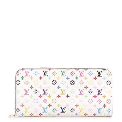 Louis Vuitton Monogram Multicolor Insolite Wallet White Litchi 1 of 9