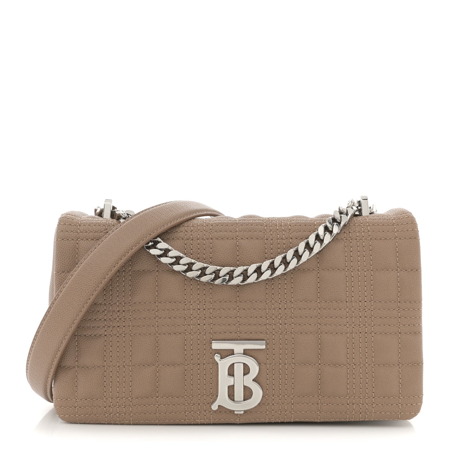 Burberry Lambskin Quilted Small Lola Bag Camel 1 of 10