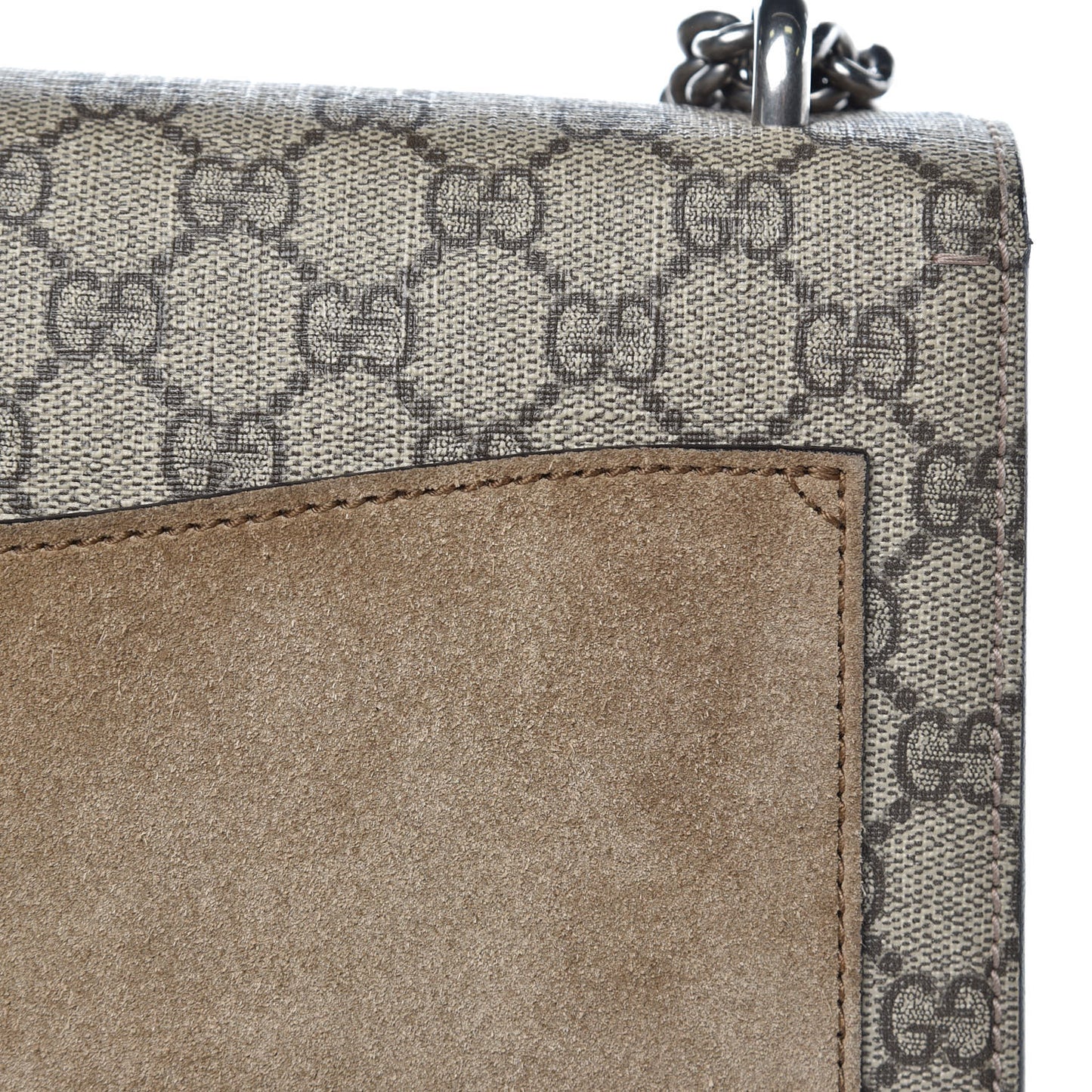 GG Supreme Monogram Medium Dionysus Shoulder Bag Taupe