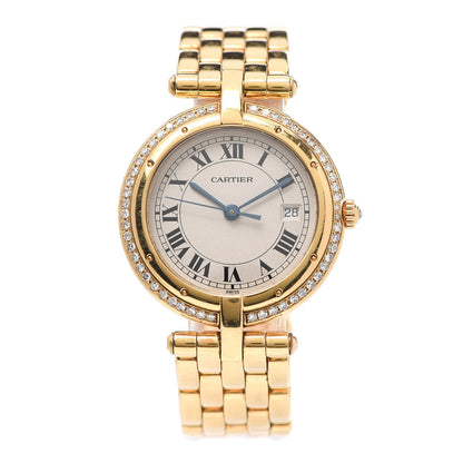 Cartier 18K Yellow Gold Diamond 29mm Panthere Vendome Quartz Watch 1 of 5