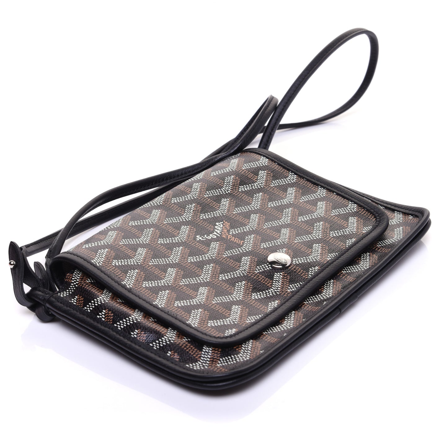 Goyardine Plumet Wallet Clutch Black
