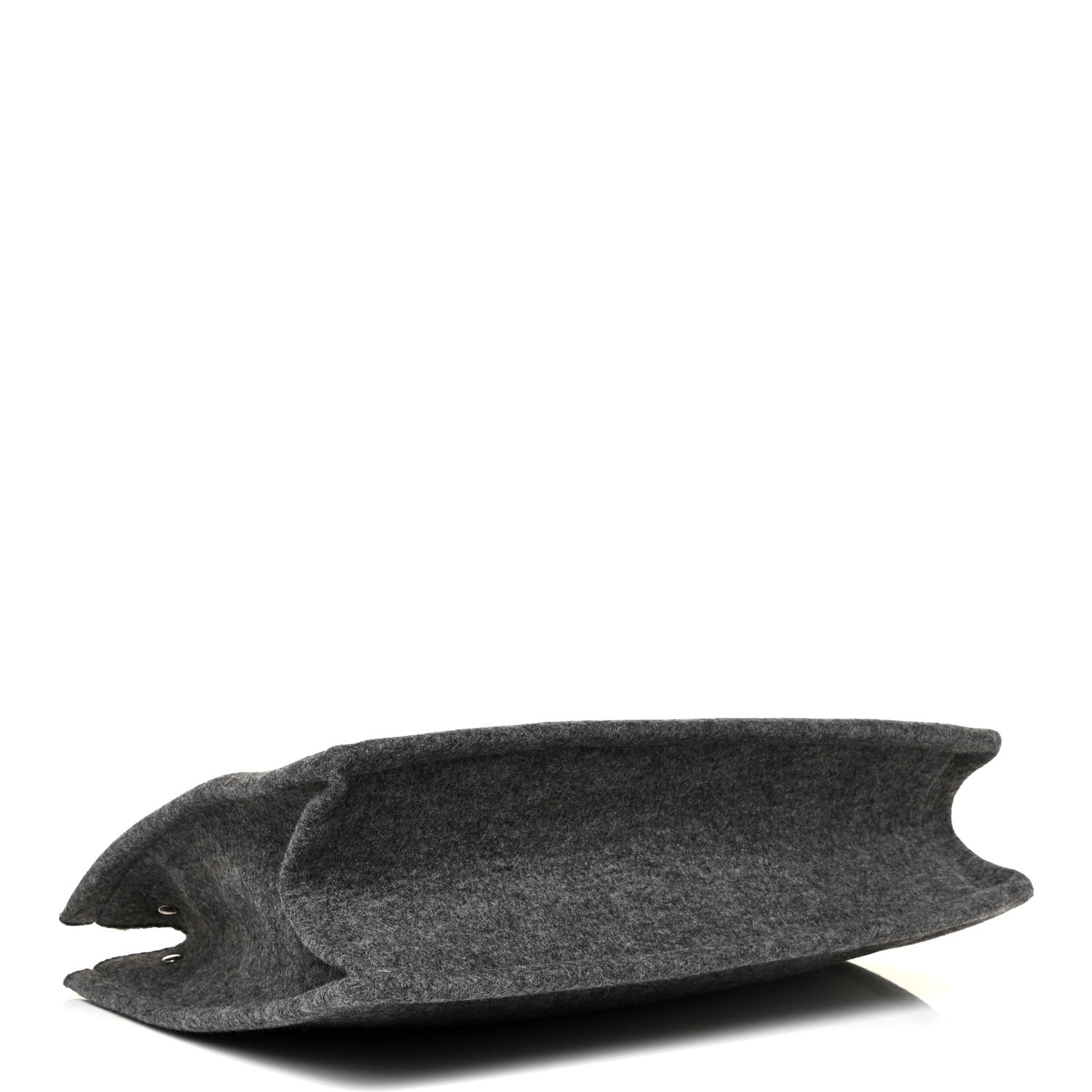 Saint Laurent Wool Calfskin Rive Gauche Tote Grey 4 of 9