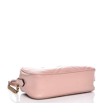 Gucci Calfskin Matelasse Small GG Marmont Chain Shoulder Bag Perfect Pink 4 of 10