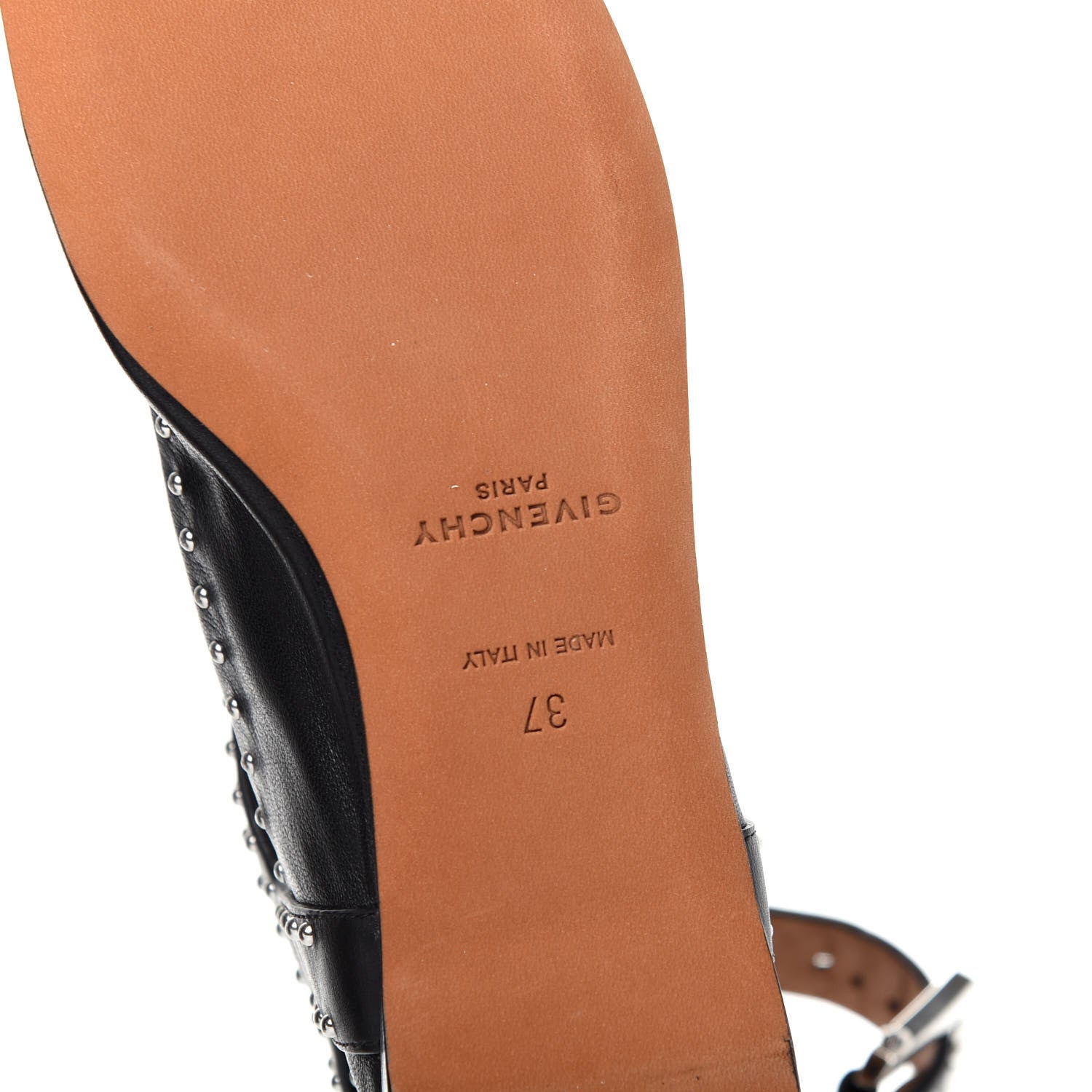 Givenchy Calfskin Studded Elegant Ballet Flat 37 Black 9 of 11